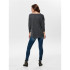 Camiseta Only alba 3/4 Dark Gris Mujer