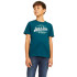 Camiseta Jack and Jones elogo Oneck 2Col 24/25 Deep Teal Infantil