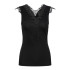 Camiseta Pieces ilu Sl Black Mujer