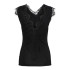 Camiseta Pieces ilu Sl Black Mujer