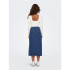 Falda Only bianca Midi Rea Medium Blue Denim Mujer