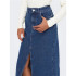 Falda Only bianca Midi Rea Medium Blue Denim Mujer