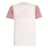 Camiseta adidas Essentials Big Logo Colorblock Cotton Infantil Rosa