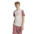 Camiseta adidas Essentials Big Logo Colorblock Cotton Infantil Rosa