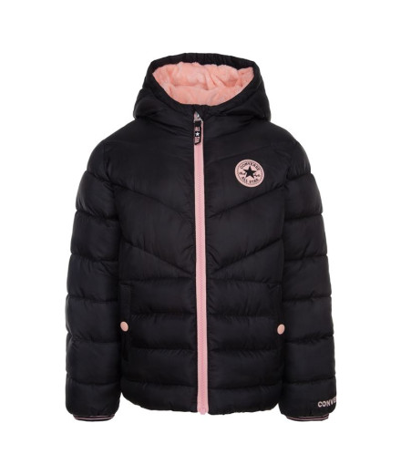 Chaqueta Converse Solid Mdwt Puffer Niña Negro