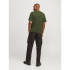 Camiseta Jack and Jones skull Rock Crew Verde Hombre
