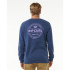 Sudadera Rip Curl Stapler Crew Hombre Azul