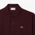 Polo Lacoste Chemise Col Bord-Cotes Burdeos