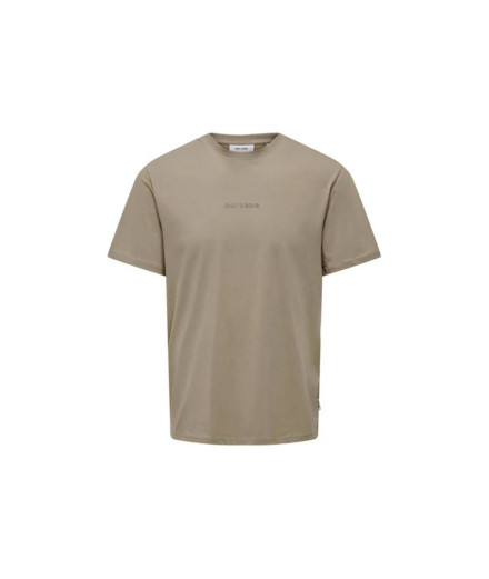 Camiseta Only & Sons Onslevi Life Reg Text Desert Taupe...
