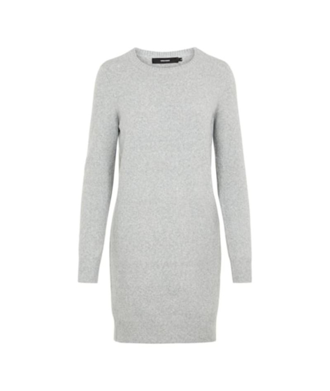 Vestido Vero Moda doffy O-Neck Light Grey...