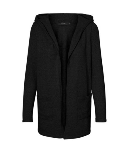 Sudadera Vero Moda doffy Open Hood Cardin Black Mujer