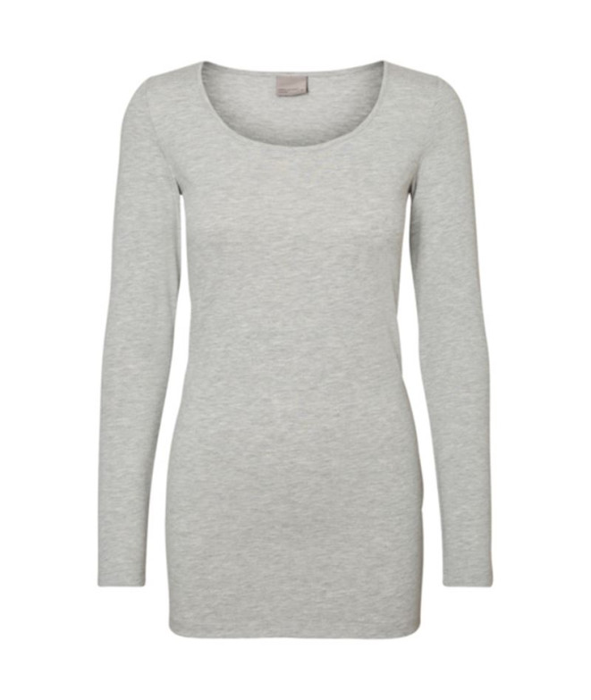 Camiseta Vero Moda maxi Myoft Long U-Neck Light...