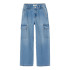 Vaqueros Name it frose Wide Cargo Jeans 6190-Bs Light Blue Denim Infantil