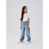Vaqueros Name it frose Wide Cargo Jeans 6190-Bs Light Blue Denim Infantil