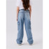 Vaqueros Name it frose Wide Cargo Jeans 6190-Bs Light Blue Denim Infantil