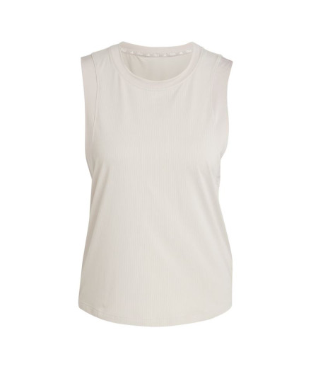 Camiseta de Fitness adidas Studio Mujer Beige