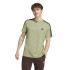 Camiseta adidas Essentials Single 3 Bandas Hombre Verde