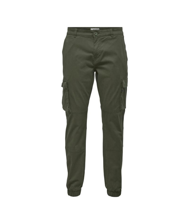 Pantalón ONLY & Sons Cam Cuff Life 6687 Olive...