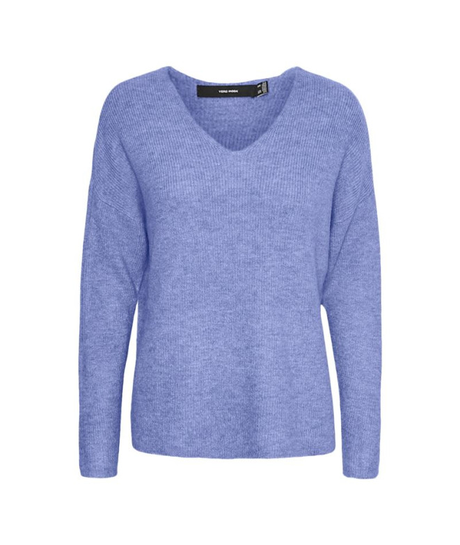 Jersey Vero Moda crewlefile V-Neck Jacaranda Mujer