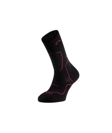 Calcetines de Montaña Lurbel Posets Five Negro/Fucsia