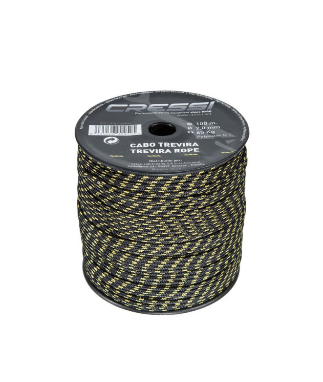 Cabo Trevira Fusil Ø2mm Negro (Bobina 100m) Cressi