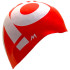 Gorro de Natación Mosconi Reverse Vol.Logo Rojo - Blanco