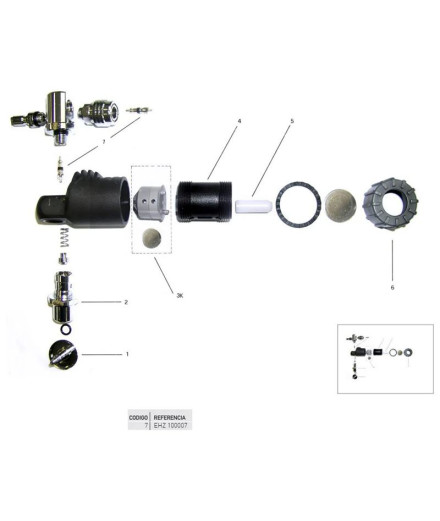 Valvula Avisador Direct System Pro Cressi