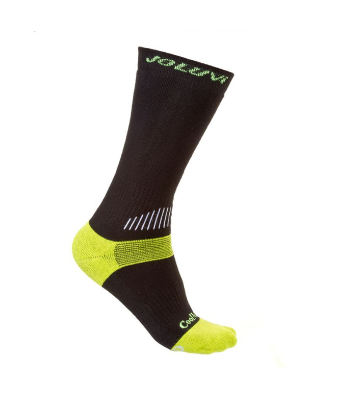 Calcetin Coolmax Ressor 2 Par Negro/Amarillo Neon
