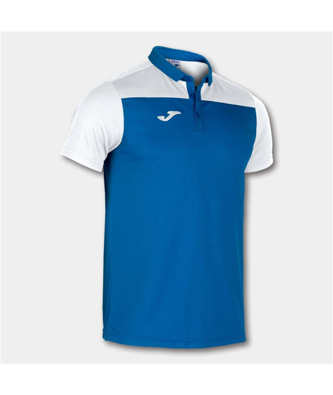 Polo Manga Corta Hobby II Hombre Royal-Blanco