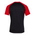 Camiseta Manga Corta Hombre Teamwork Negro Rojo