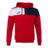 Chaqueta de Fútbol Joma Con Capucha Crew V Hombre/Niño Rojo Marino Blanco