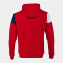 Chaqueta de Fútbol Joma Con Capucha Crew V Hombre/Niño Rojo Marino Blanco
