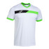 Camiseta de Pádel Joma Manga Corta Court Hombre/Niño Blanco Verde Flúor Negro