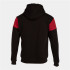 Sudadera de Fútbol Joma Con Capucha Crew V Hombre/Niño Negro Rojo