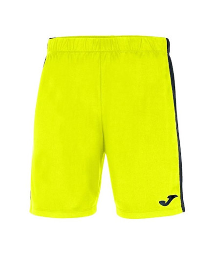 Short de Fútbol Joma Maxi Hombre/Niño Amarillo Flúor Negro