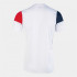 Camiseta De Fútbol Joma Manga Corta Crew V Blanco Rojo Marino