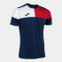 Camiseta De Fútbol Joma Manga Corta Crew V Marino Rojo Blanco