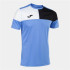 Camiseta De Fútbol Joma Manga Corta Crew V Azul Negro Blanco