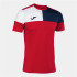 Camiseta De Fútbol Joma Manga Corta Crew V Rojo Marino Blanco