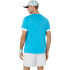 Camiseta de Tenis ASICS Court Ss Top Hombre Aguamarina