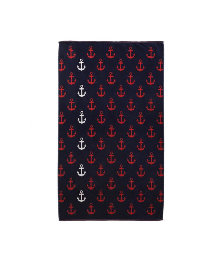 Toalla de Playa y piscina Secaneta Jacquard Terc.Silta Rojo