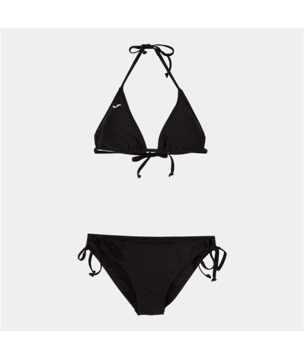 Sujetador + Braguita de Bikini Santa Mónica Mujer Negro
