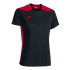 Camiseta Manga Corta Joma Championship VI Mujer Negro Rojo