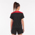 Camiseta Manga Corta Joma Championship VI Mujer Negro Rojo