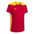 Camiseta Manga Corta Joma Championship VI Mujer Rojo Amarillo