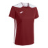 Camiseta Manga Corta Joma Championship VI Mujer Burdeos Blanco