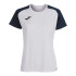 Camiseta de Fútbol Joma Academy IV Manga Corta Mujer Blanco Marino