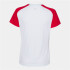 Camiseta de Fútbol Joma Academy IV Manga Corta Mujer Blanco Rojo