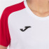 Camiseta de Fútbol Joma Academy IV Manga Corta Mujer Blanco Rojo
