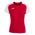 Camiseta de Fútbol Joma Academy IV Manga Corta Mujer Rojo Blanco
